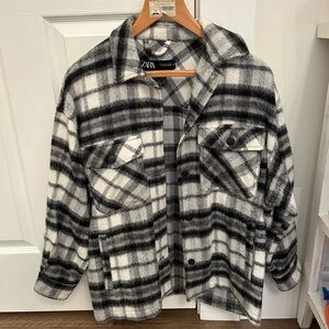 Zara Plaid Shacket